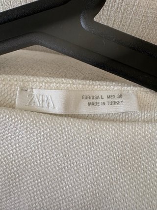 Top Zara Peplum Manga Corta Piqué