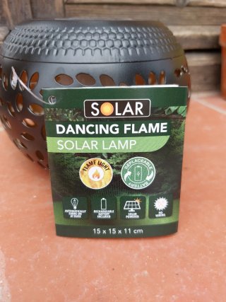 Lámpara Solar Exterior Metal