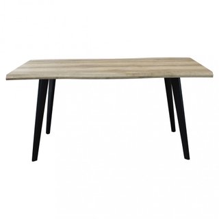 Tavolo da Pranzo Rovere 160x90cm Gambe in Metallo