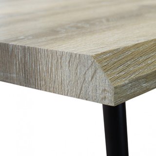 Tavolo da Pranzo Rovere 160x90cm Gambe in Metallo