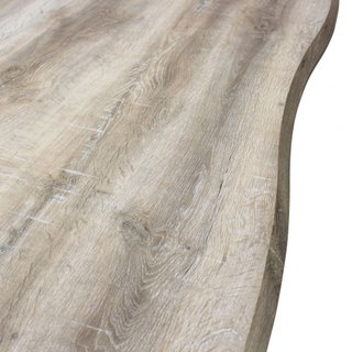 Tavolo da Pranzo Rovere 160x90cm Gambe in Metallo