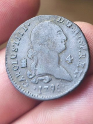 Carlos IV 4 maravedis 1796 Segovia