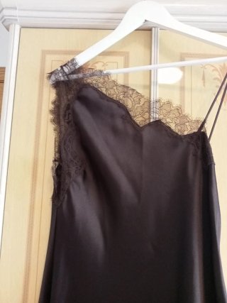 Vestido negro encaje boda comunión
