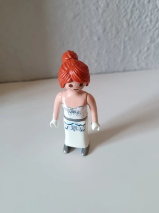 Playmobil Novia Pelirroja Vestido Blanco