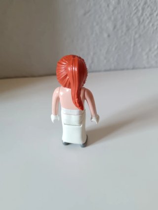 Playmobil Novia Pelirroja Vestido Blanco