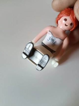 Playmobil Novia Pelirroja Vestido Blanco
