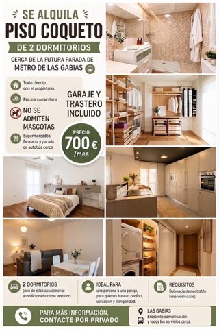 Piso de alquiler en Las Gabias