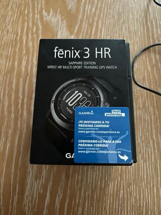 Reloj Garmin Fenix 3 HR Sapphire Edition Negro