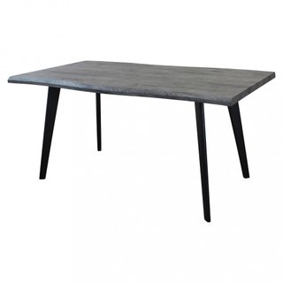 Tavolo da Pranzo Rovere Antracite Gambe in Metallo