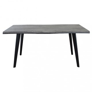 Tavolo da Pranzo Rovere Antracite Gambe in Metallo