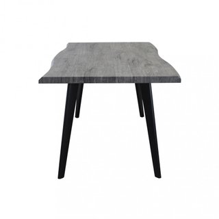 Tavolo da Pranzo Rovere Antracite Gambe in Metallo