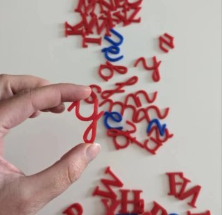 Abecedario Montessori Letras Ligadas