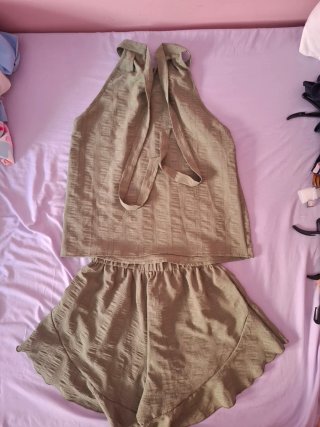 Conjunto Top y Shorts Verde