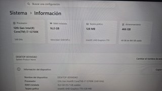 PC potente, gama alta / Intel I7 / DDR5 !!