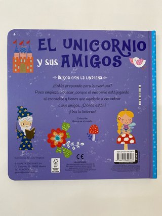 Libro linterna unicornios