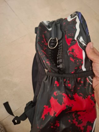 Mochila motero calavera bandera americana