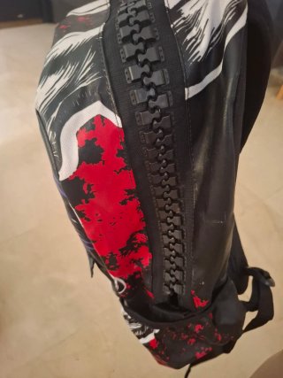 Mochila motero calavera bandera americana