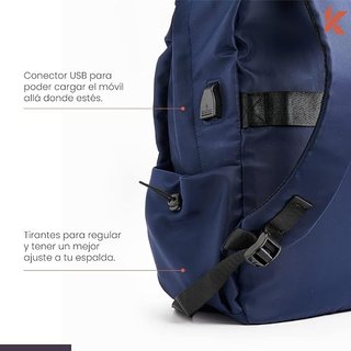Mochila Kpital Azul Robusta Ligera Versátil