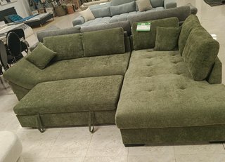 Sofá Cama Chaise Longue 295cm Verde