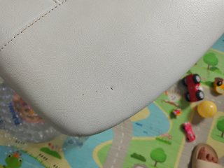 Silla de escritorio blanca piel sintética