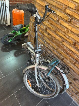 Bicicleta Plegable Plata