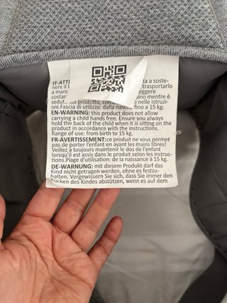 Mochila Portabebés Chicco Hip Seat Gris