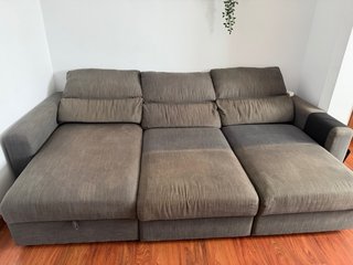 Sofá chaiselongue gris