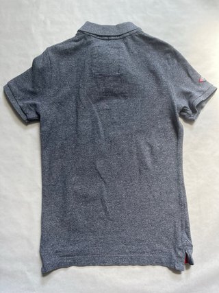Superdry Polo Vintage Retro Talla S Gris Classic