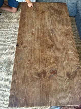 Mesa de centro Ikea madera y metal
