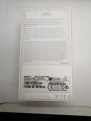 IPHONE 4 NEGRO CAJA ORIGINAL APPLE IPHONE VINTAGE