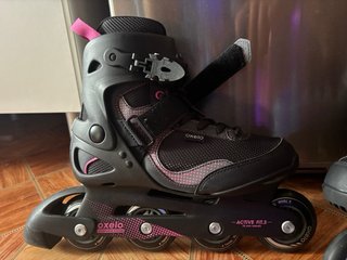 Patines Oxelo Talla 39 Negro/Rosa