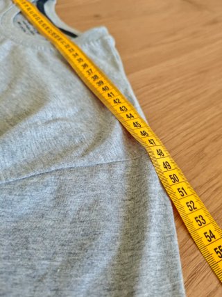 Camiseta Gris Basica Tex Talla M Algodon Medidas