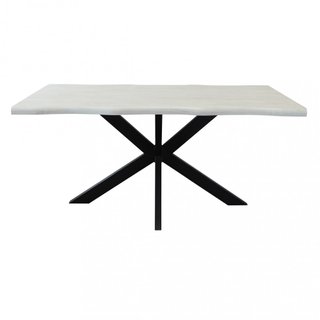 Tavolo da Pranzo 160x90cm Moderno Gambe Metallo