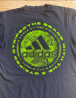 Camiseta Adidas Manga Corta Azul Marino