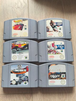 Nintendo 64 Consola + 2 Mandos + 6 Juegos