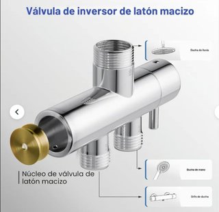 Columna Ducha Acero Inoxidable sin grifo.