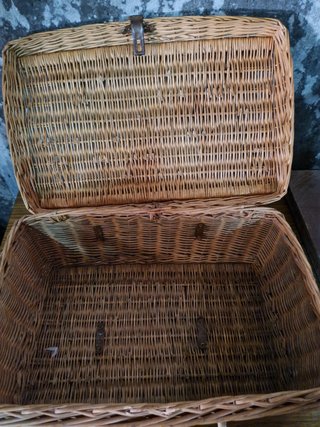 Cesta de picnic de mimbre
