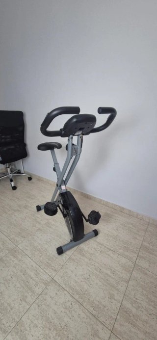 Bicicleta Estática Plegable Gris