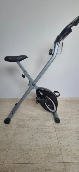 Bicicleta Estática Plegable Gris