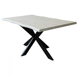 Tavolo da Pranzo 160x90cm Moderno Gambe Metallo