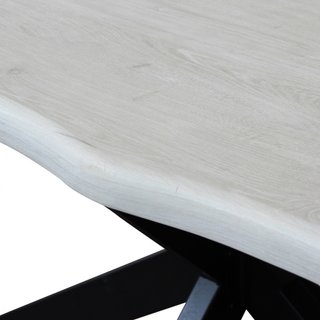 Tavolo da Pranzo 160x90cm Moderno Gambe Metallo
