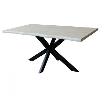 Tavolo da Pranzo 160x90cm Moderno Gambe Metallo