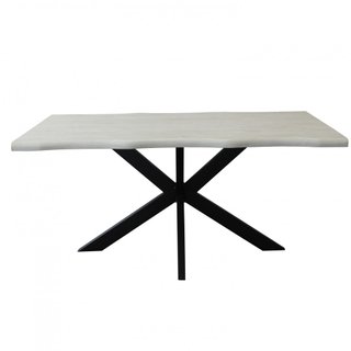 Tavolo da Pranzo 160x90cm Moderno Gambe Metallo