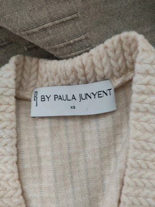 Chaqueta corta BY PAULA JUYENT beige Talla xs