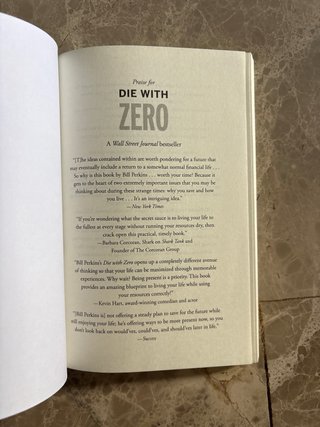Libro Die with Zero
