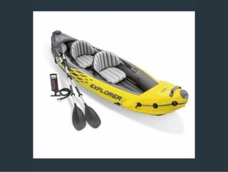 Kayak 2 personas Intex Explorer + remos y bomba