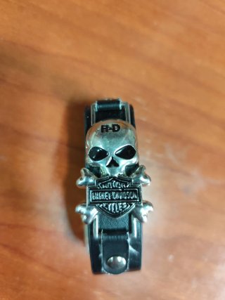 Lote de 2 pulseras cuero y metal