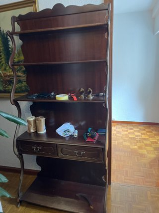 Estantería de madera años 70