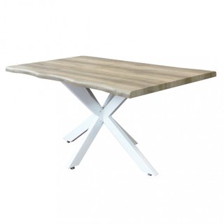 Tavolo da Pranzo 160x90cm Moderno Gambe Metallo