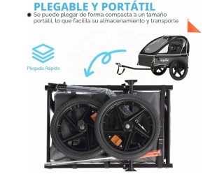 Carro Bicicleta Niños Sepnine 2 Plazas